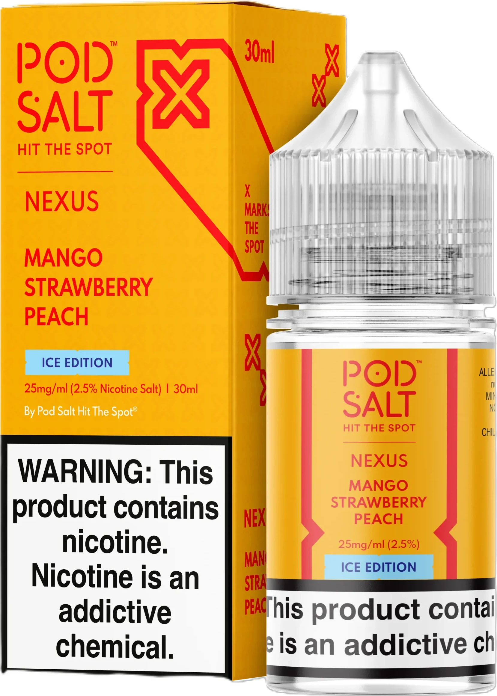 Pod Salt Mango Strawberry Peach Ice