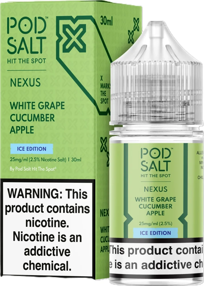 Pod Salt White Grape Cucumber Apple Ice