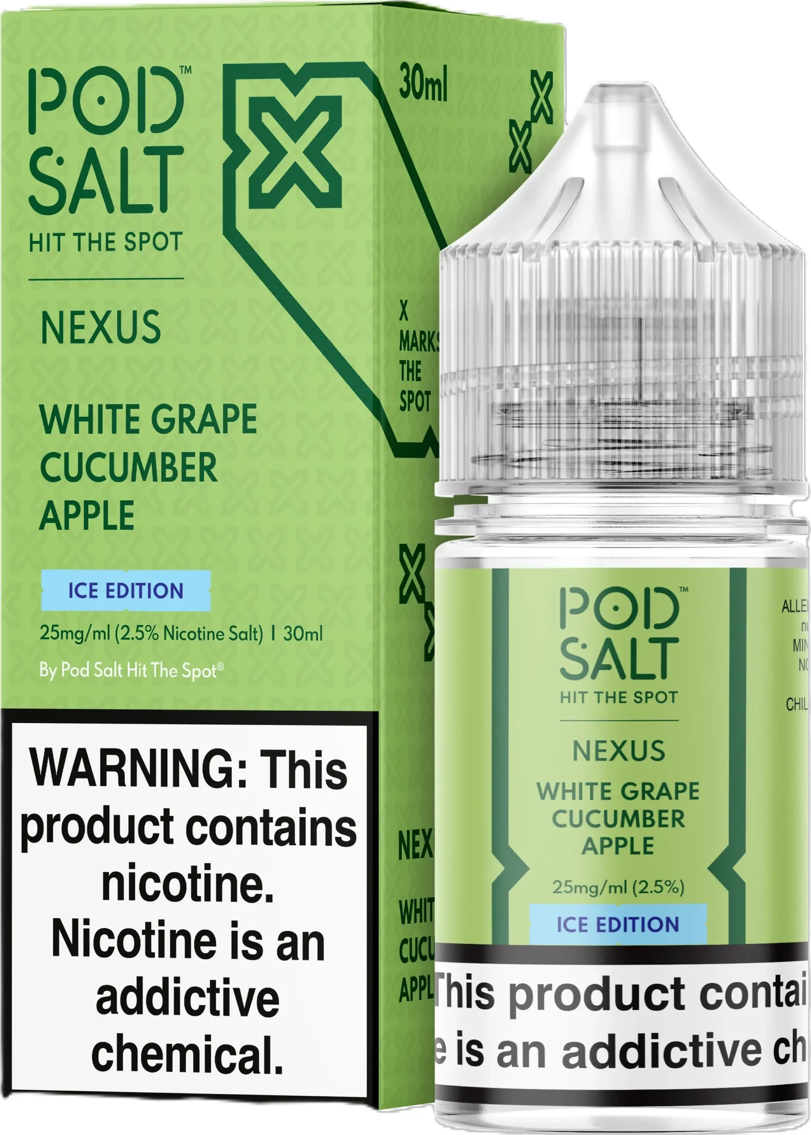 Pod Salt White Grape Cucumber Apple Ice